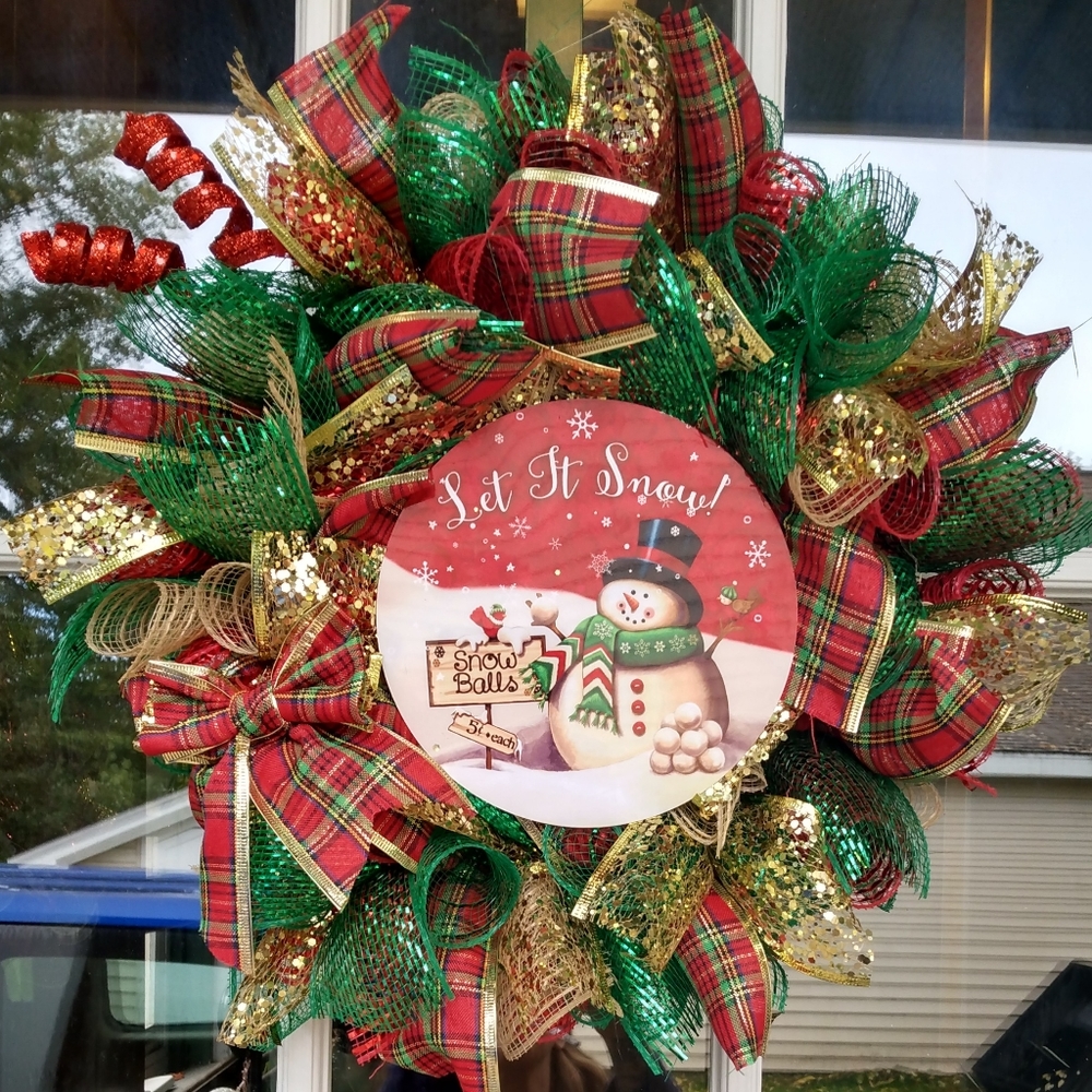 Let it snow wreath
